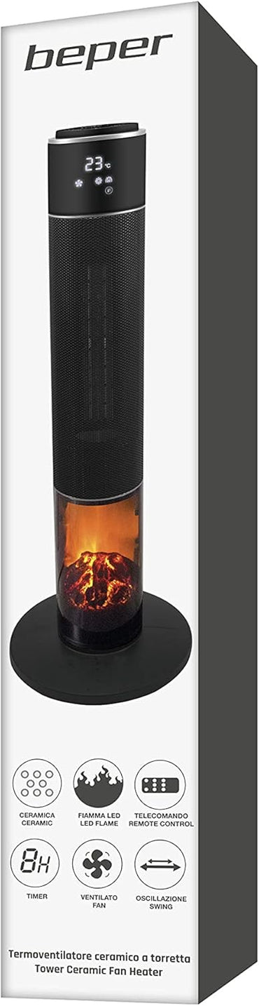 Beper Ceramic Tower Fan Heater