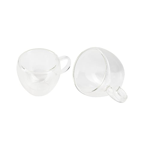Bergner Double Wall Borosilicate Glass Set 2PC 100ml