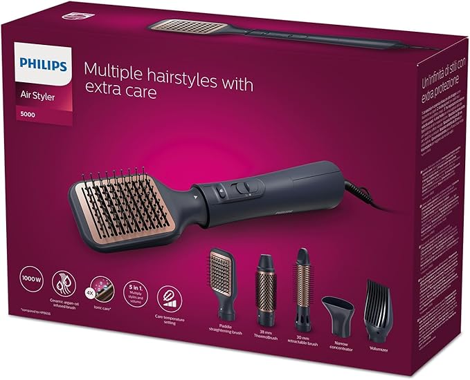 Philips Air Styler 1000W Argan Oil Ceramic Rotating Brush