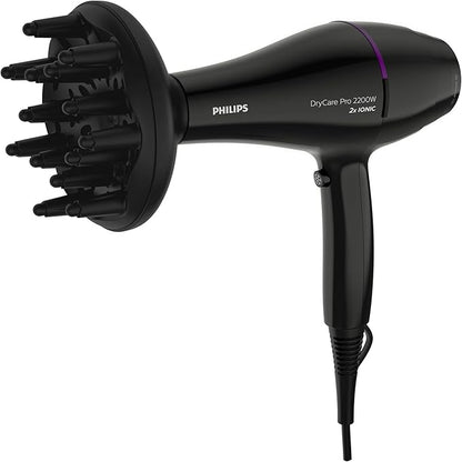 Philips Pro Hair Dryer 2200W AC Motor 2x Ionic Diffuser