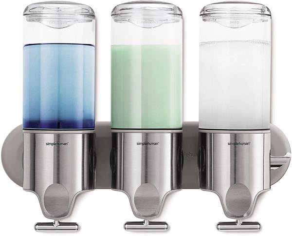 Simplehuman Wall Mount Soap Pump Triple 3x444ml