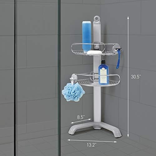Simplehuman Corner Shower Caddy Brushed Steel