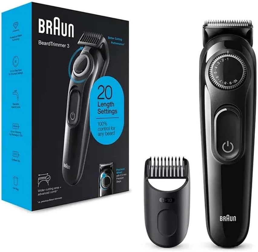Braun Beard Trimmer BT3000 Black