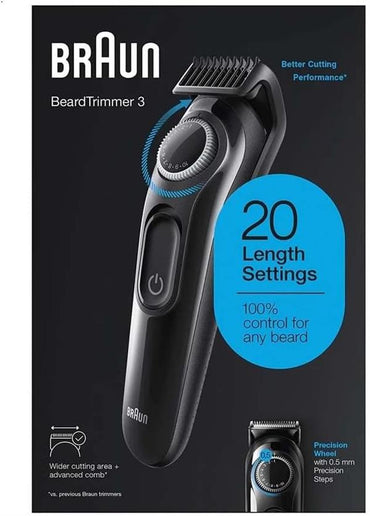 Braun Beard Trimmer BT3000 Black