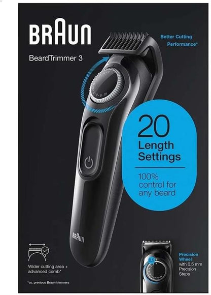 Braun Beard Trimmer BT3000 Black