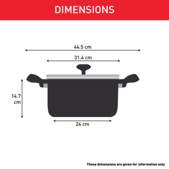 Tefal Tempo Flame Stewpot 30cm with Glass Lid