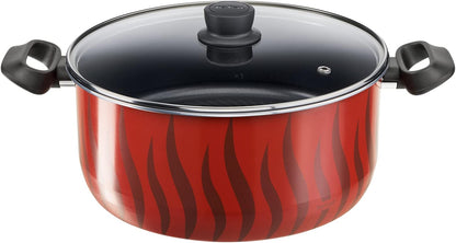 Tefal Tempo Flame Cookware Set 8PC Stewpots