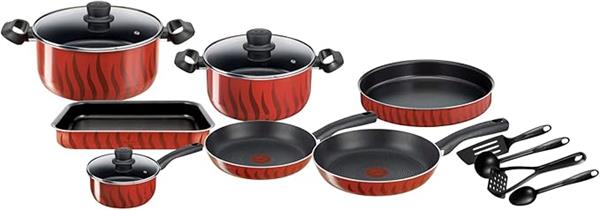 Tefal Tempo Flame Cookware Set 14PC with Accessories