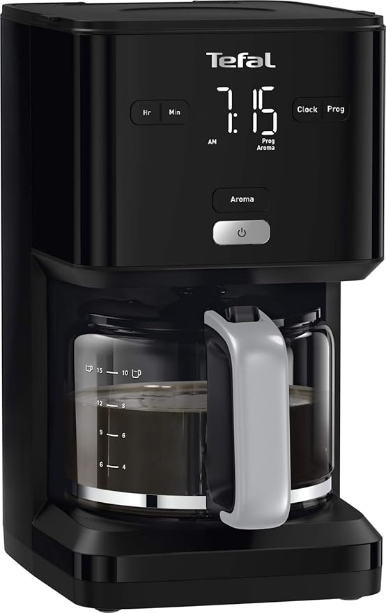 Tefal SmartN'Light Digital Coffee Maker 1.25L Black