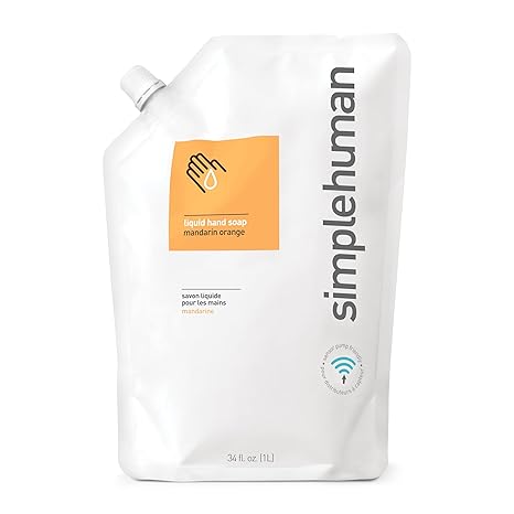 Simplehuman Liquid Hand Soap Refill Pouch 1L Mandarin Orange