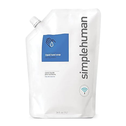 Simplehuman Liquid Hand Soap Refill Pouch 1L Spring Water