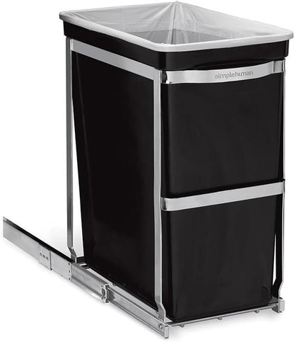 Simplehuman Pull-Out Trash Bin 30L Polished Steel