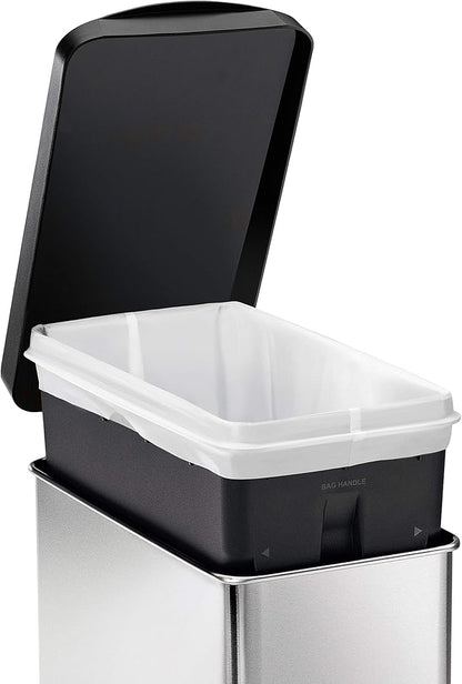 Simplehuman Profile Step Bin 10L Brushed SS