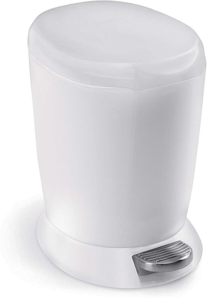 Simplehuman Round Pedal Bin 6L Plastic White