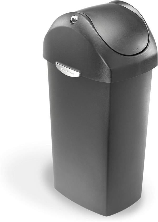 Simplehuman Swing Lid Bin 60L Plastic Grey