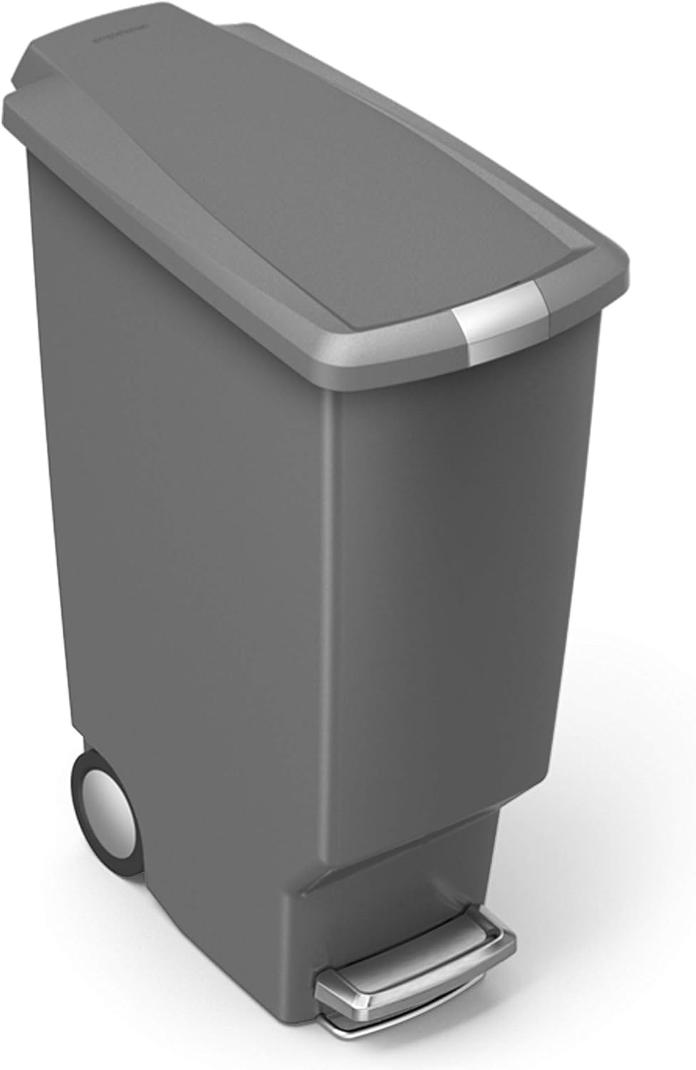 Simplehuman Slim Pedal Bin 40L Plastic Grey