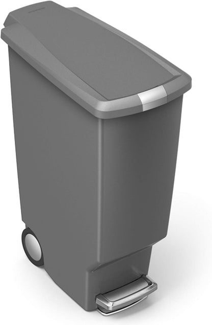Simplehuman Slim Pedal Bin 40L Plastic Grey