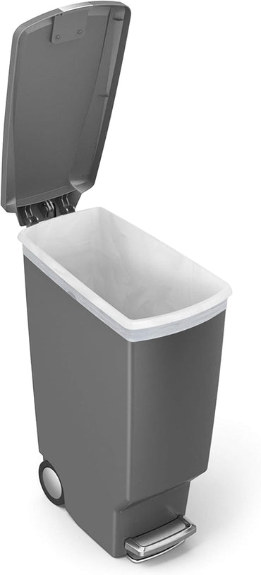 Simplehuman Slim Pedal Bin 40L Plastic Grey