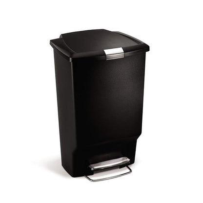 Simplehuman Rectangular Pedal Bin 45L Plastic Black