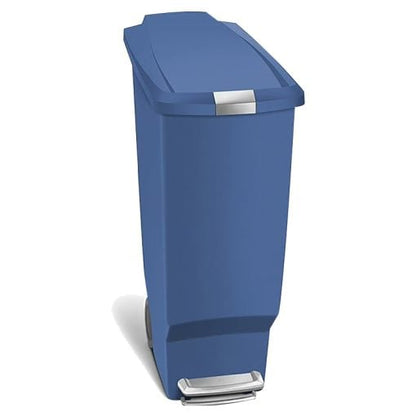 Simplehuman Slim Pedal Bin 40L Plastic Blue