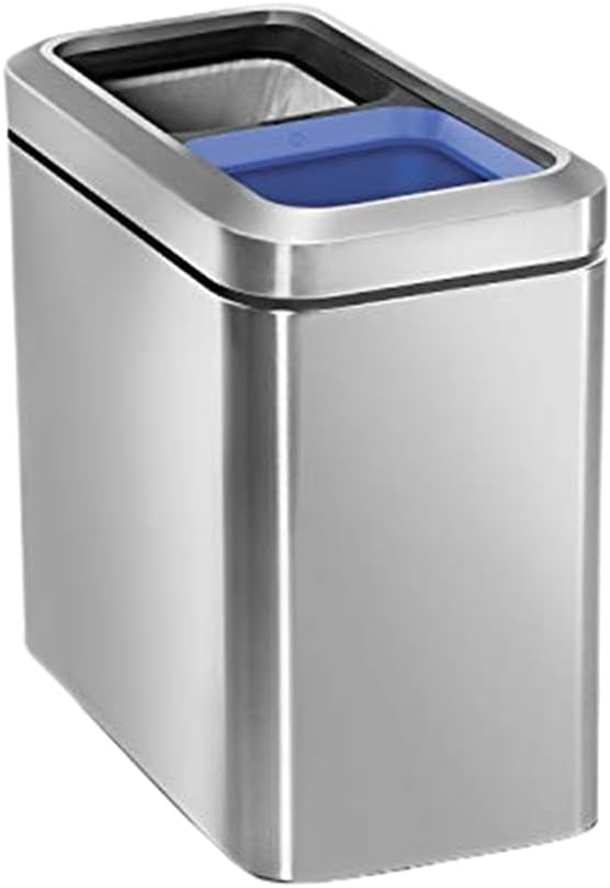 Simplehuman Slim Open Recycler 20L 2-Compartment