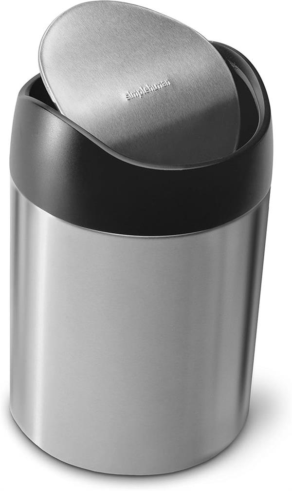 Simplehuman Tabletop Mini Bin 1.5L Brushed Steel
