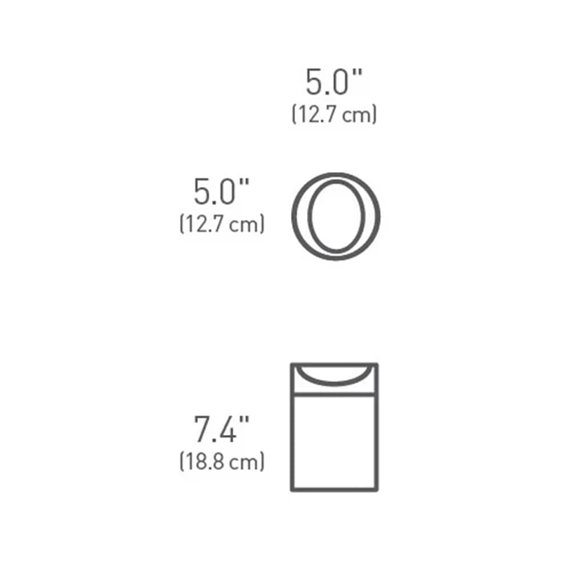 Simplehuman Tabletop Mini Bin 1.5L Rose Gold