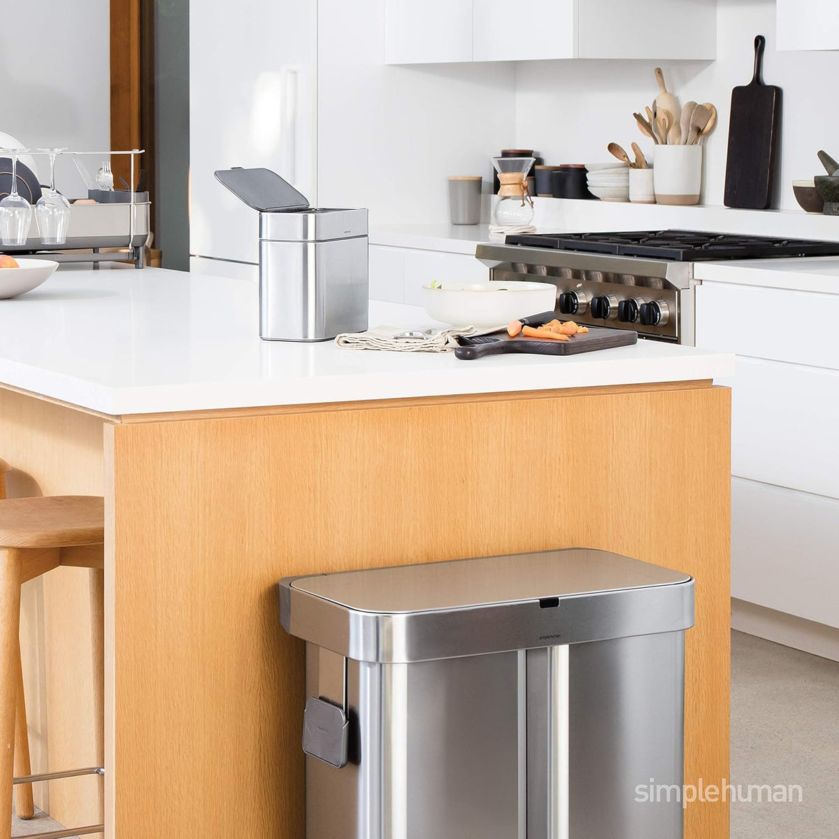 Simplehuman Compost Caddy Brushed Stainless Steel