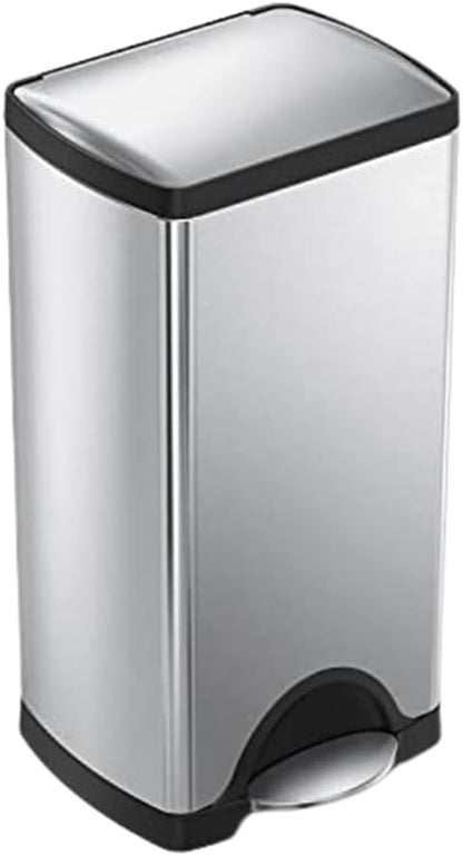 Simplehuman Rectangular Pedal Bin 30L Brushed Steel