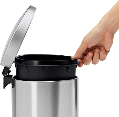 Simplehuman Semi-Round Pedal Bin 6L Brushed Steel