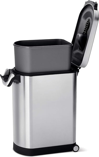 Simplehuman Pet Food Storage Bin 30L Brushed Steel