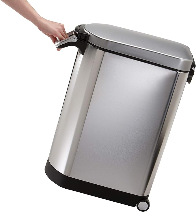 Simplehuman Pet Food Storage Bin 30L Brushed Steel