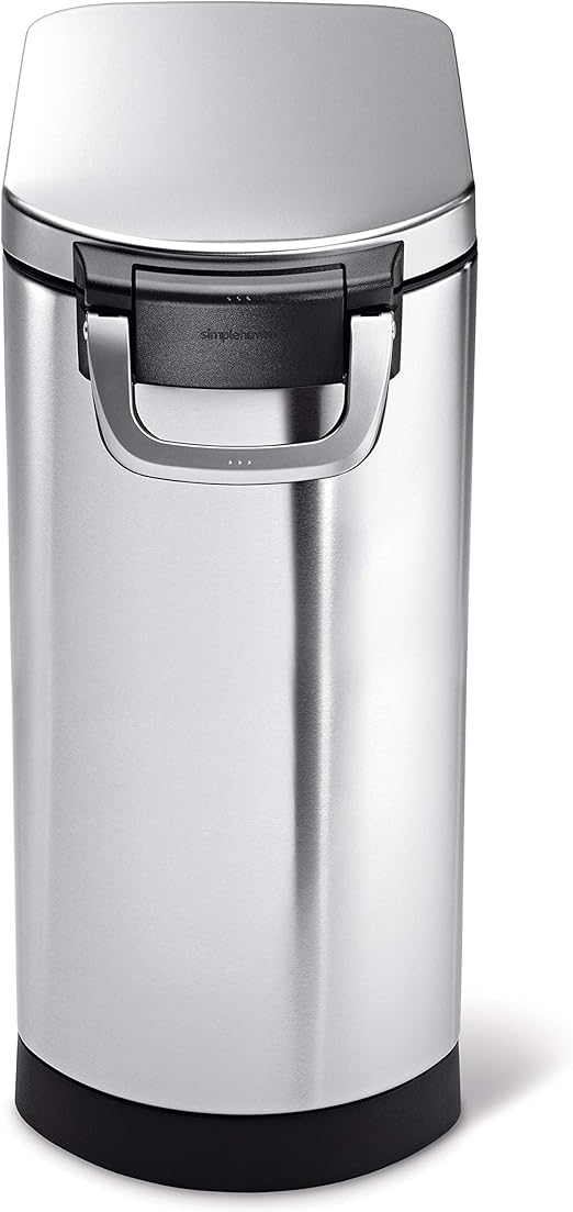Simplehuman Pet Food Storage Bin 35L Brushed Steel
