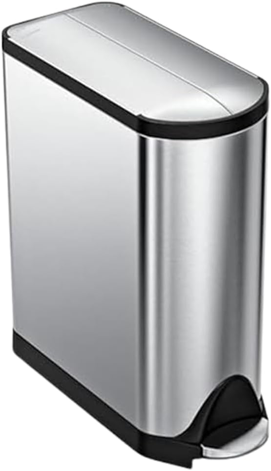 Simplehuman Butterfly Pedal Bin 45L Brushed Steel