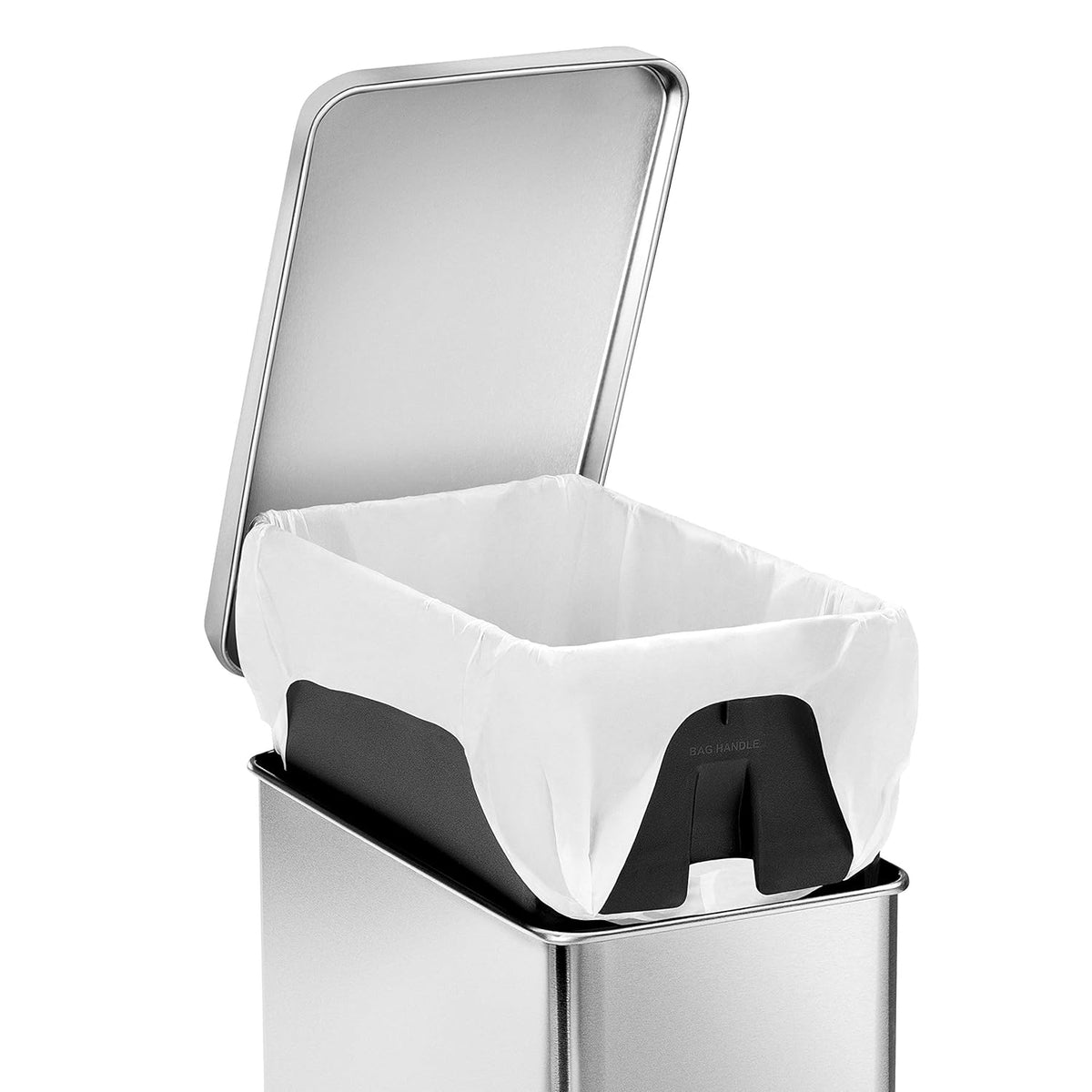 Simplehuman Profile Pedal Bin 10L Brushed Steel