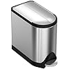 Simplehuman Butterfly Pedal Bin 10L Brushed SS