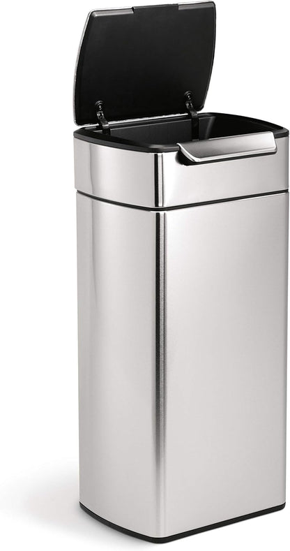 Simplehuman Rectangular Touch Bar Bin 30L Brushed Steel