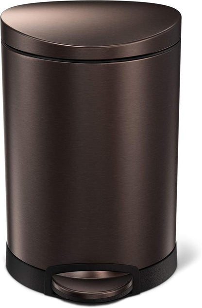 Simplehuman Semi-Round Pedal Bin 6L Dark Bronze