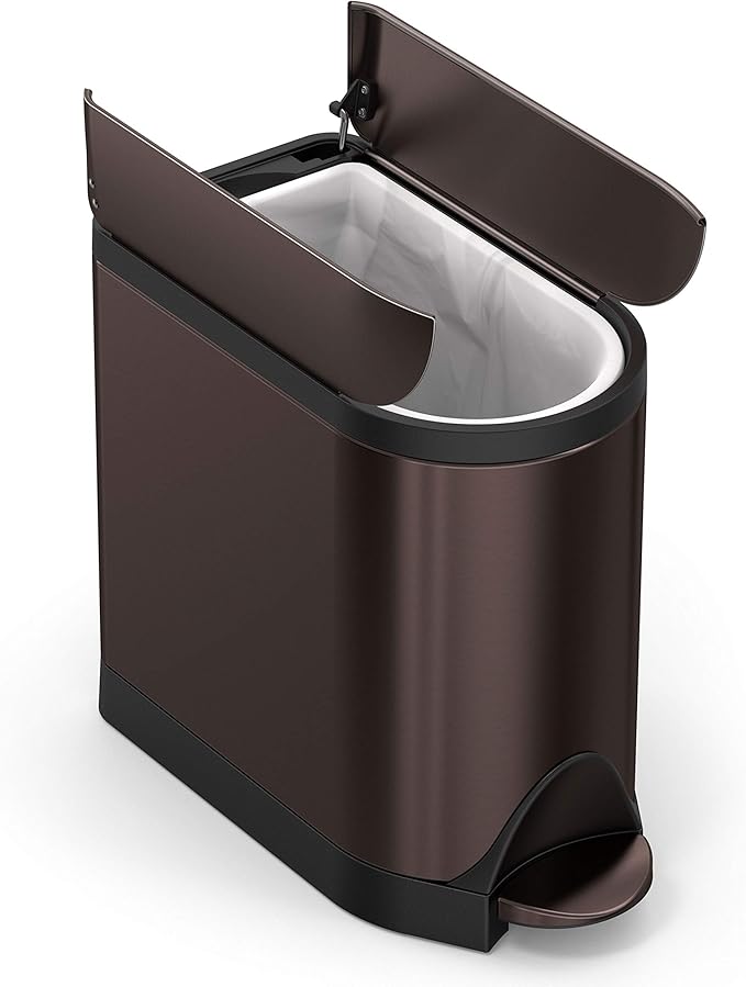Simplehuman Butterfly Pedal Bin 10L Dark Bronze