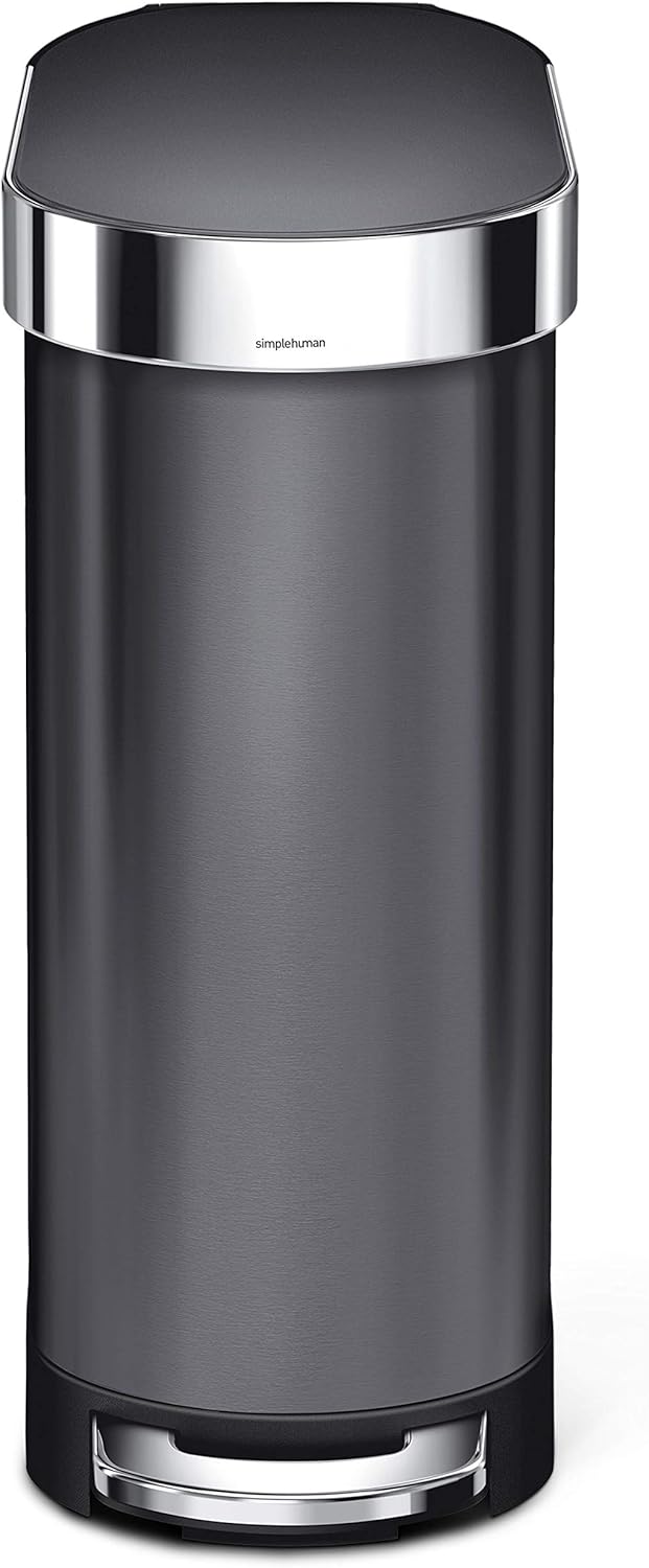 Simplehuman Slim Pedal Bin 45L Black