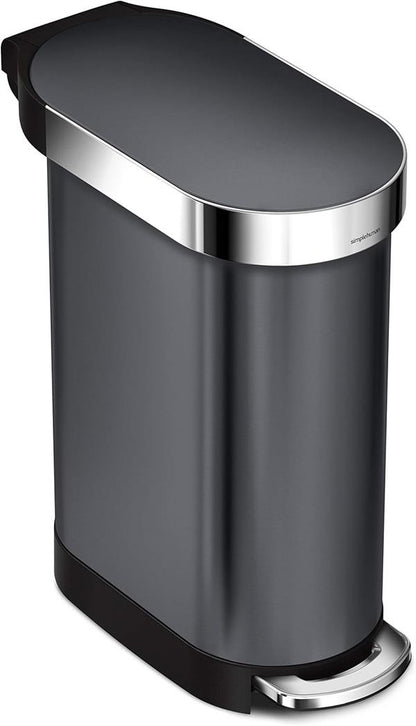 Simplehuman Slim Pedal Bin 45L Black