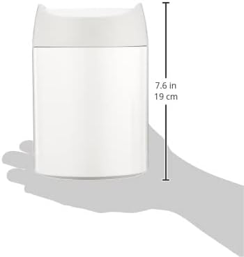 Simplehuman Mini Bin 1.5L White Steel