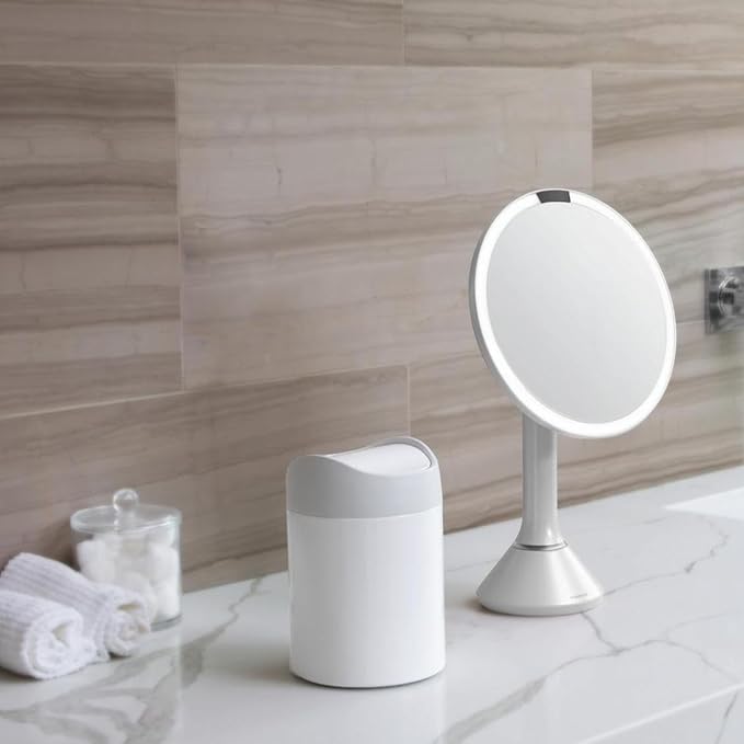 Simplehuman Mini Bin 1.5L White Steel