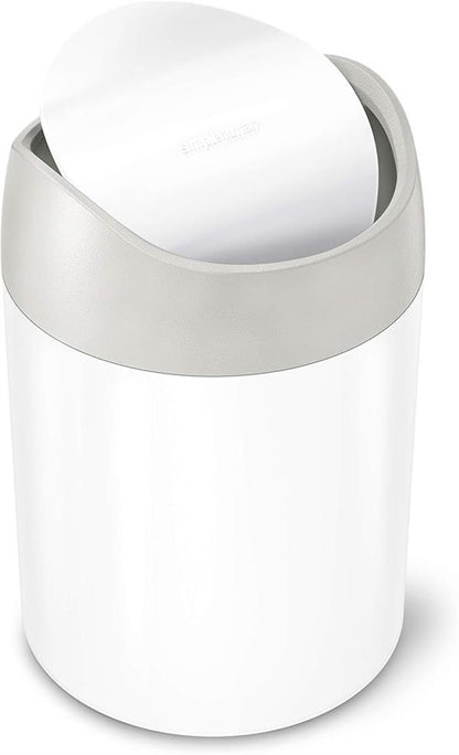Simplehuman Mini Bin 1.5L White Steel