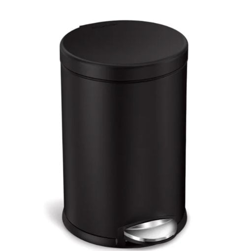Simplehuman Round Pedal Bin 4.5L Matte Black