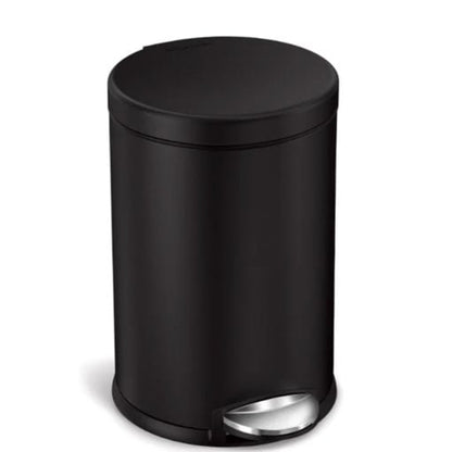 Simplehuman Round Pedal Bin 4.5L Matte Black