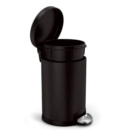 Simplehuman Round Pedal Bin 4.5L Matte Black