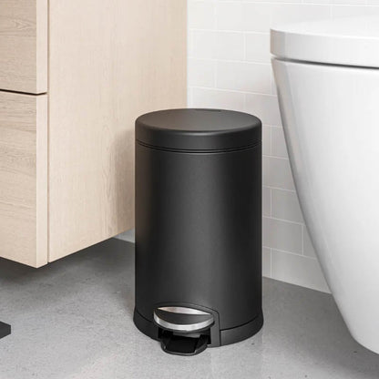 Simplehuman Round Pedal Bin 4.5L Matte Black