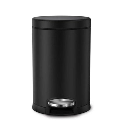 Simplehuman Round Pedal Bin 4.5L Matte Black