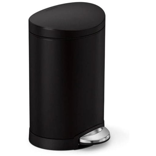 Simplehuman Semi-Round Pedal Bin 6L Matte Black